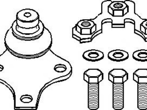 Pivot SEAT CORDOBA limuzina (6K1, 6K2), SEAT TOLEDO (1L), VW PASSAT (3A2, 35I) - TOPRAN 103 476