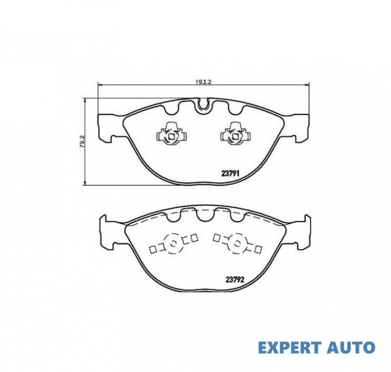 Placute de frana BMW 5 Touring (E61) 2004-2016 #2 095810