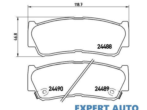 Placute de frana Hyundai SANTA FE II (CM) 2005-2016 #3 05P1417