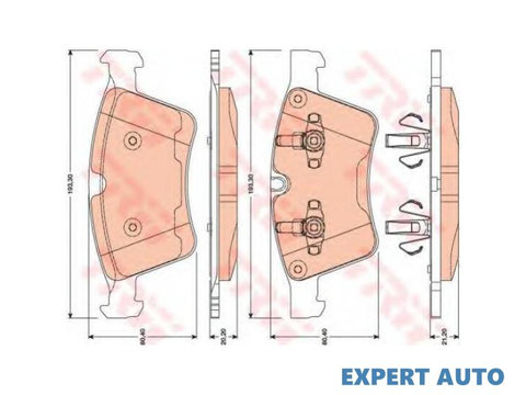 Placute de frana Mercedes M-CLASS (W164) 2005-2016 #2 0252415120