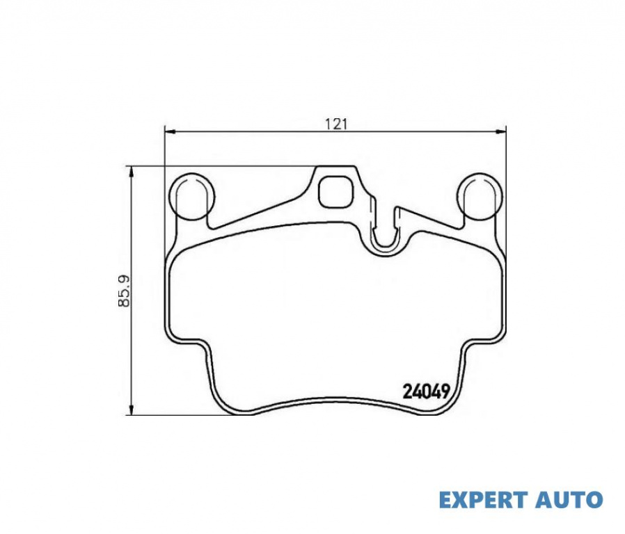Placute de frana Porsche CAYMAN (987) 2005-2013 #2 13046048422