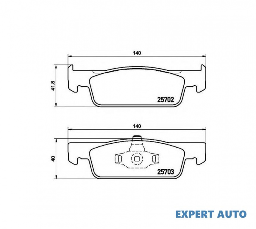 Placute de frana Smart FORFOUR (2014->)[453] #2 0986494661