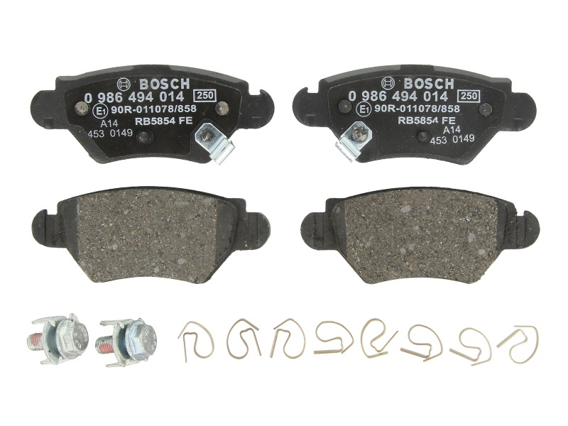 PLACUTE FRANA ~ 0 986 494 014 ~ BOSCH ~ Spate OPEL ASTRA G Estate Van (F70) 1998 1999 2000 2001 2002 2003 2004 2005