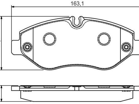 Placute frana 0 986 495 113 BOSCH