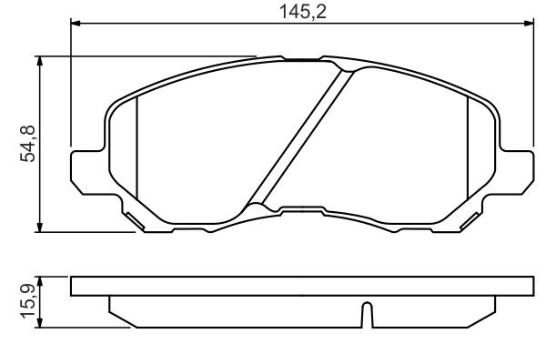 PLACUTE FRANA ~ 0 986 495 253 ~ BOSCH ~ Fata LANCIA FLAVIA Convertible (JS_) 2012 2013 2014