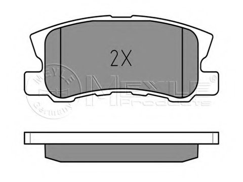 Placute frana 025 235 8216 MEYLE pentru Mitsubishi Asx Mitsubishi Rvr Mitsubishi Montero Mitsubishi Pajero Mitsubishi Pajeroshogun Mitsubishi Shogun Mitsubishi Grandis CitroEn C-crosser Mitsubishi Outlander Mitsubishi Galant Mitsubishi Lancer CitroEn