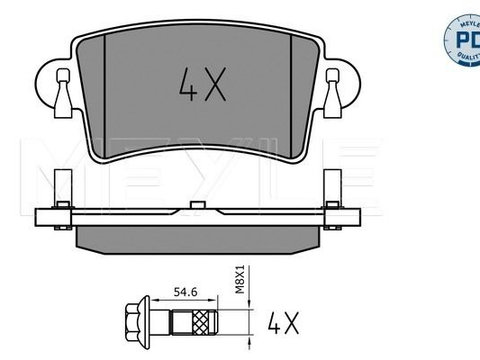 Placute frana 025 236 6916 PD MEYLE pentru Renault Master Nissan Interstar