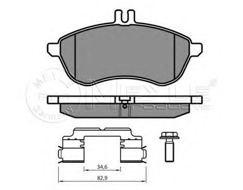 Placute frana 025 243 0620 K1 MEYLE pentru Mercedes-benz C-class Mercedes-benz Slk Mercedes-benz E-class