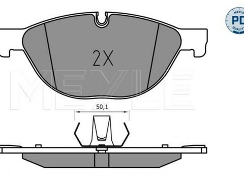 Placute frana 025 250 4519 PD MEYLE pentru Bmw Seria 7 Bmw Seria 5 Bmw Seria 6