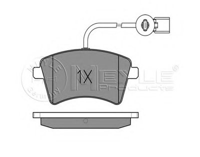 Placute frana 025 252 9118 MEYLE pentru Renault Ka