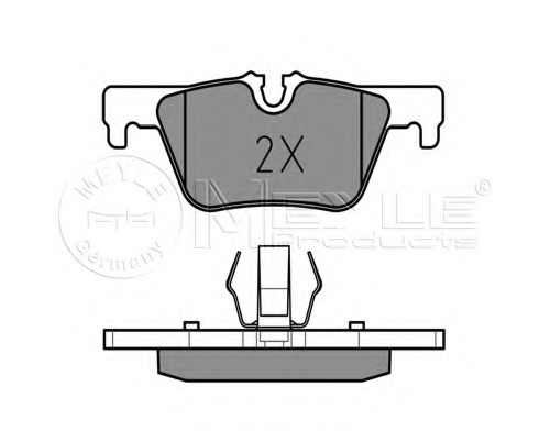 Placute frana 025 253 0717 MEYLE pentru Bmw Seria 1 Bmw Seria 3 Bmw Seria 4 Bmw Seria 2