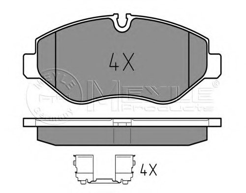 Placute frana 025 291 9220 MEYLE pentru Mercedes-benz Sprinter Mercedes-benz Vito Mercedes-benz Viano Vw Crafter