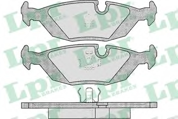 Placute frana 05P306 LPR pentru Volvo 480 Volvo 440 Volvo 460