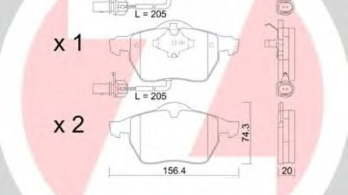 Placute frana 23018 200 1 ZIMMERMANN pen