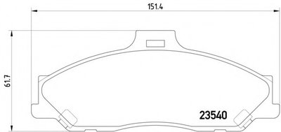 Placute frana 2354001 TEXTAR pentru Mazda B-serie 
