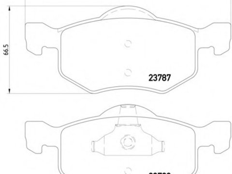 Placute frana 2378701 TEXTAR pentru Mazda Tribute Ford Escape Ford Maverick