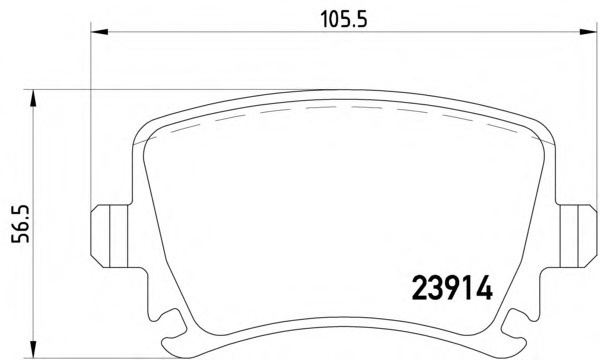 Placute frana 2391402 TEXTAR pentru Skoda Superb Audi Tt Audi A3 Vw Golf Vw Rabbit Vw Passat Seat Leon Skoda Octavia