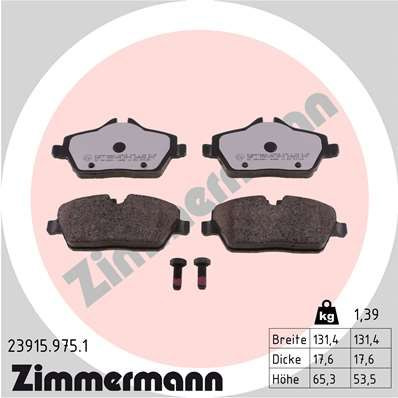 Placute frana 23915 975 1 ZIMMERMANN pentru Bmw Seria 1