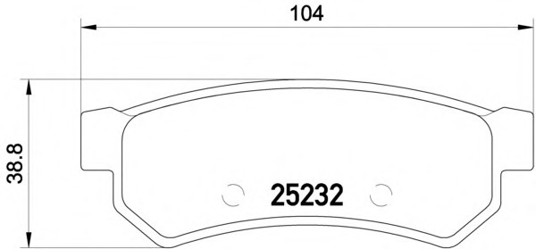 Placute frana 2523201 TEXTAR pentru Chevrolet Lacetti Chevrolet Nubira Chevrolet Optra