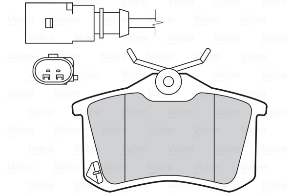 Placute frana 301681 VALEO pentru Vw Sha