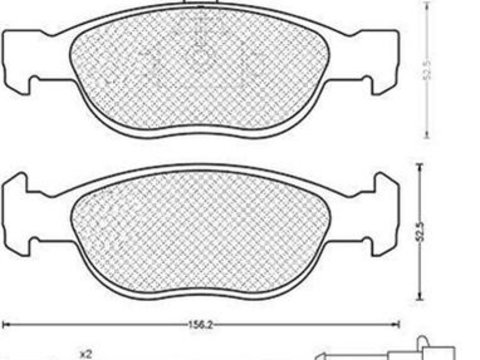 Placute frana ALFA ROMEO 156 932 MAGNETI MARELLI 430216171198