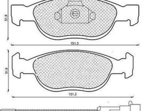 Placute frana ALFA ROMEO 156 Sportwagon 932 MAGNETI MARELLI 430216171199