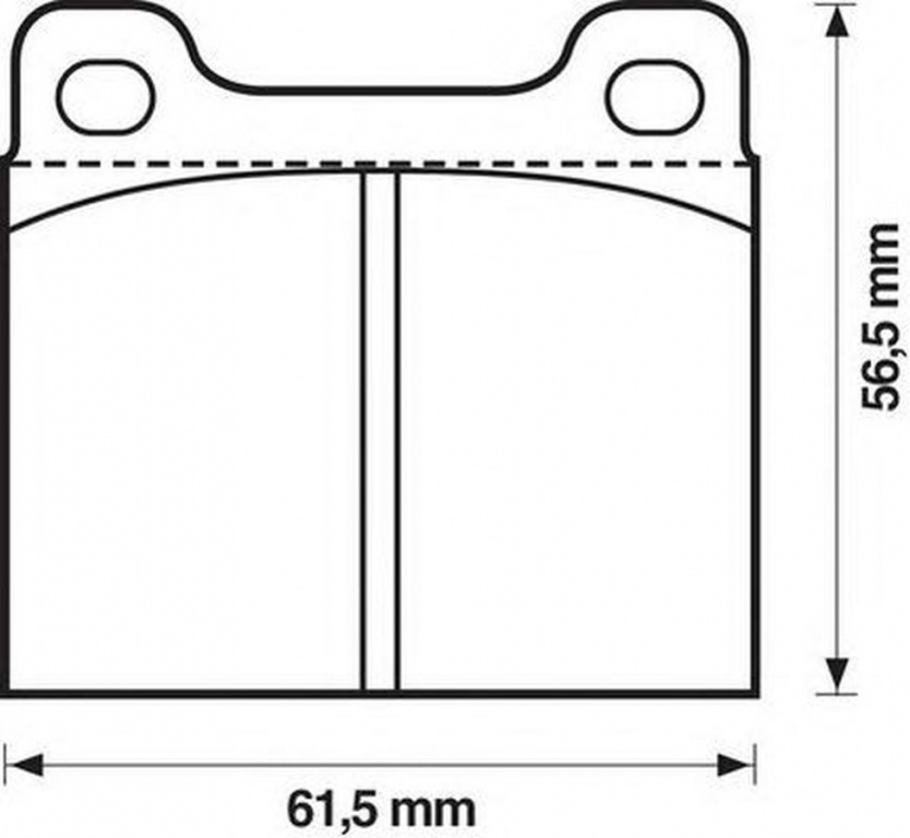 Placute frana ALFA ROMEO SPIDER 115 JURID 571279J
