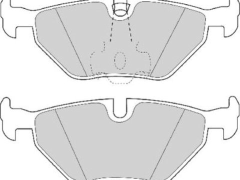 Placute frana Alpina B10 (E39), B10 Combi (E39), BMW Seria 3 (E46), Seria 3 Compact (E46), Seria 3 Cupe (E46), Seria 5 (E39), Z4 (E85) SRLine parte montare : Punte spate