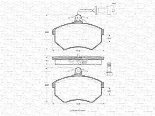 Placute frana AUDI 80 (8C, B4) (1991 - 1994) MTR 12160826