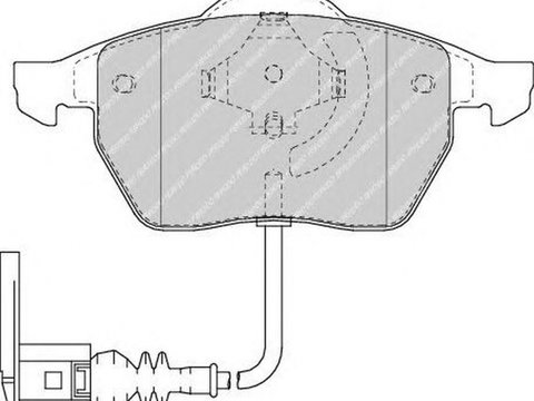 Placute frana AUDI A3 8L1 FERODO FDB1463