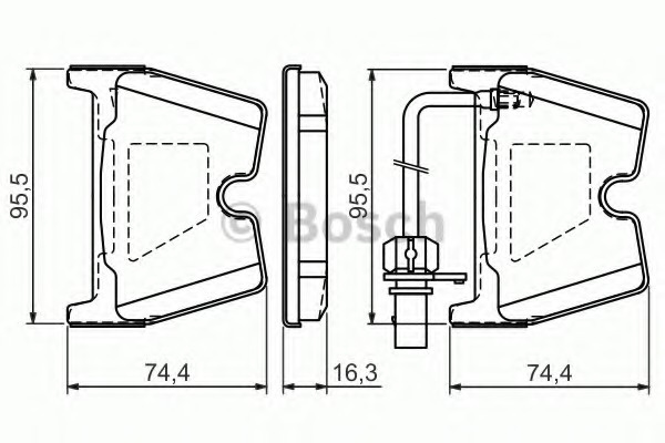 Placute frana # Audi A4 2005 2006 2007 2008 # 0 986 494 216 # BOSCH