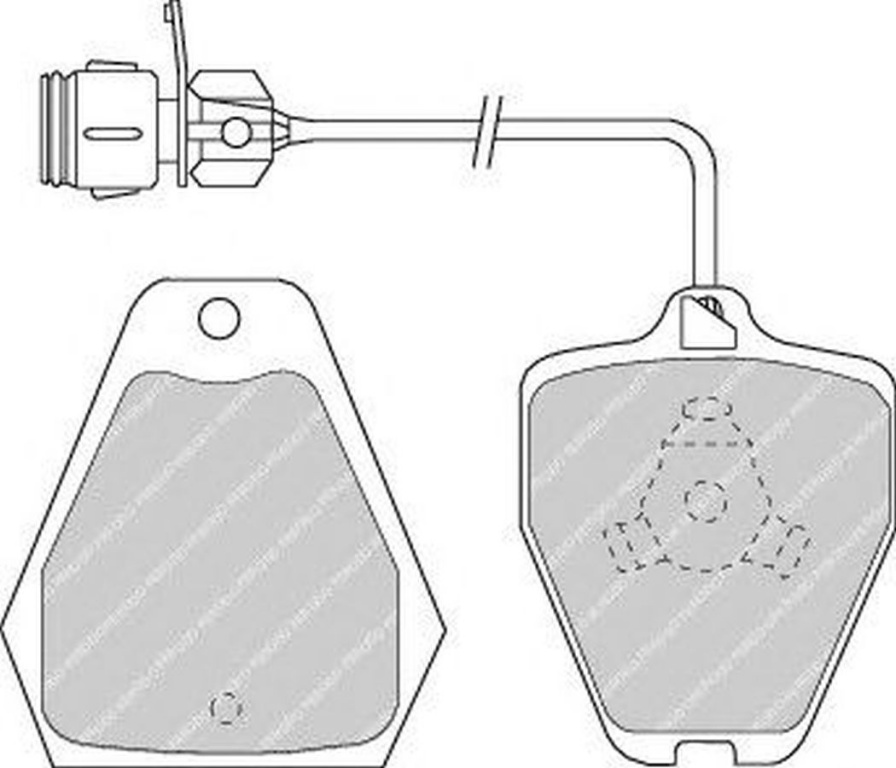 Placute frana AUDI A4 8D2 B5 FERODO FDB985