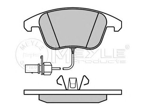 Placute frana AUDI A4 Allroad 8KH B8 MEYLE 0252470520W