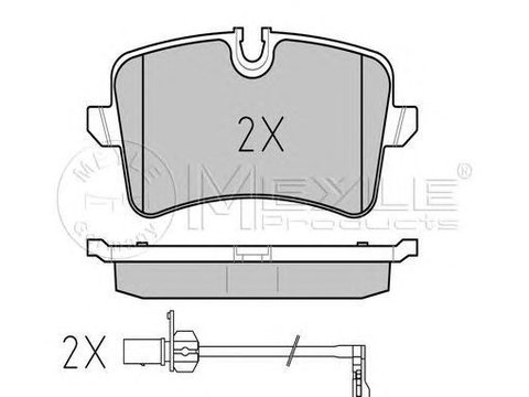 Placute frana AUDI A4 Avant 8K5 B8 MEYLE 0252460617W