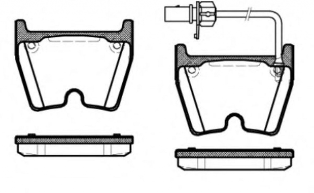 Placute frana AUDI A4 Avant 8K5 B8 ROADHOUSE 2896.01