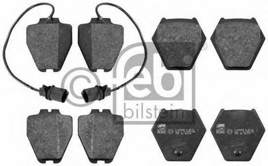 Placute frana AUDI A6 4F2 C6 FEBI FE16456