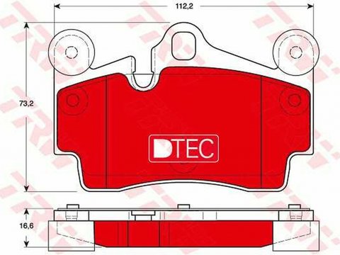 Placute frana AUDI Q7 4L TRW GDB1653DTE