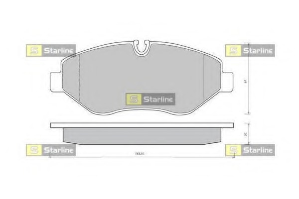 Placute frana BD S426 STARLINE pentru Mercedes-benz Sprinter Mercedes-benz Vito Mercedes-benz Viano Vw Crafter