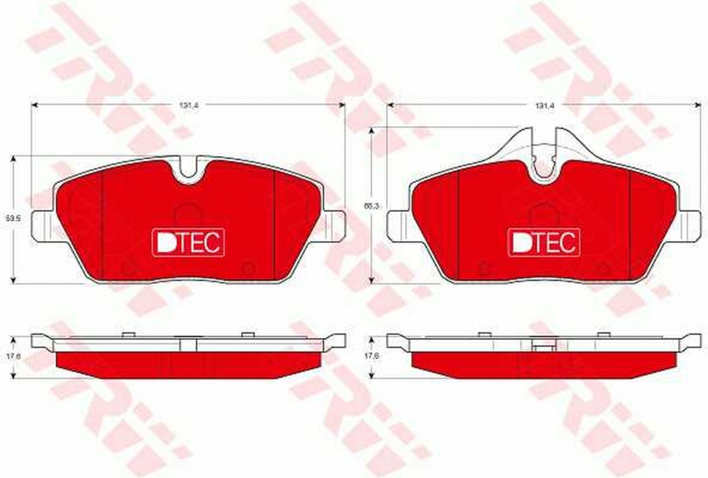 Placute frana BMW 1 cupe E82 TRW GDB1611DTE