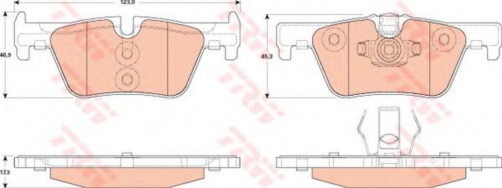 Placute frana BMW 2 cupe F22 F87 TRW GDB1919