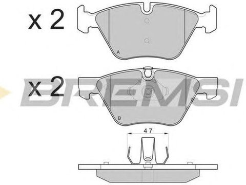 Placute frana BMW 3 E90 BREMSI BP3108