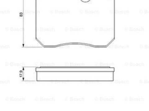 Placute frana BMW 5 Touring E34 BOSCH 0986424032