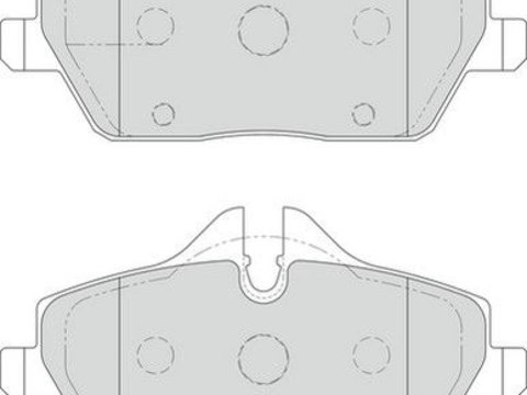 Placute frana BMW Seria 1 (E81, E87), Mini Mini (R56 R55 R57 R58 R59) SRLine parte montare : Punte fata