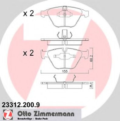 Placute frana BMW Seria 5 Touring (E61) (2004 - 20