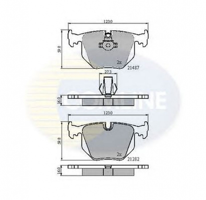 Placute frana BMW X3 E83 COMLINE CBP01547