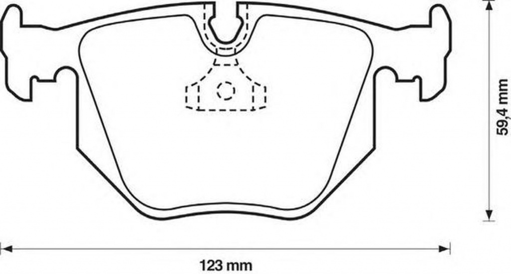 Placute frana BMW X3 E83 JURID 571918J
