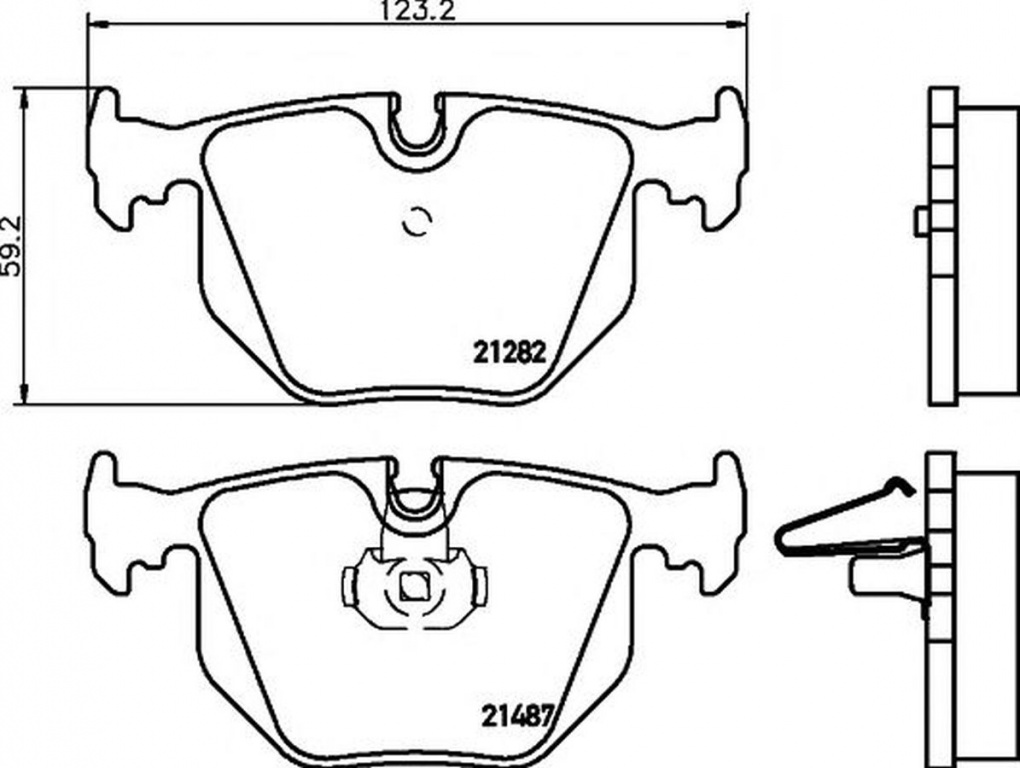 Placute frana BMW Z4 E85 TEXTAR 2148781