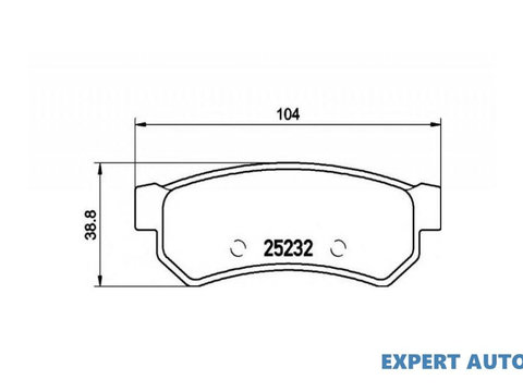 Placute frana Chevrolet LACETTI combi (J200) 2005-2016 #2 05P1564