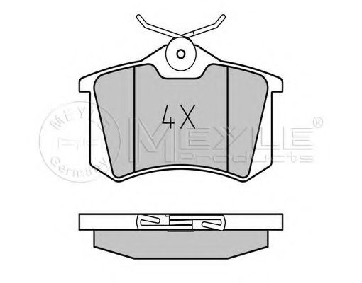 Placute frana CITROËN C4 limuzina (2006 - 2016) MEYLE 025 209 6117