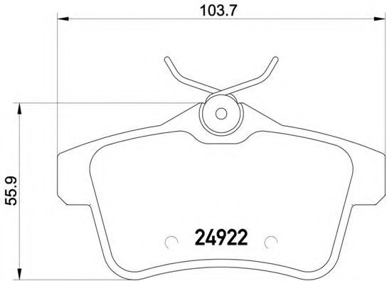 Placute frana CITROËN DS5 (2011 - 2015) BREMBO P 